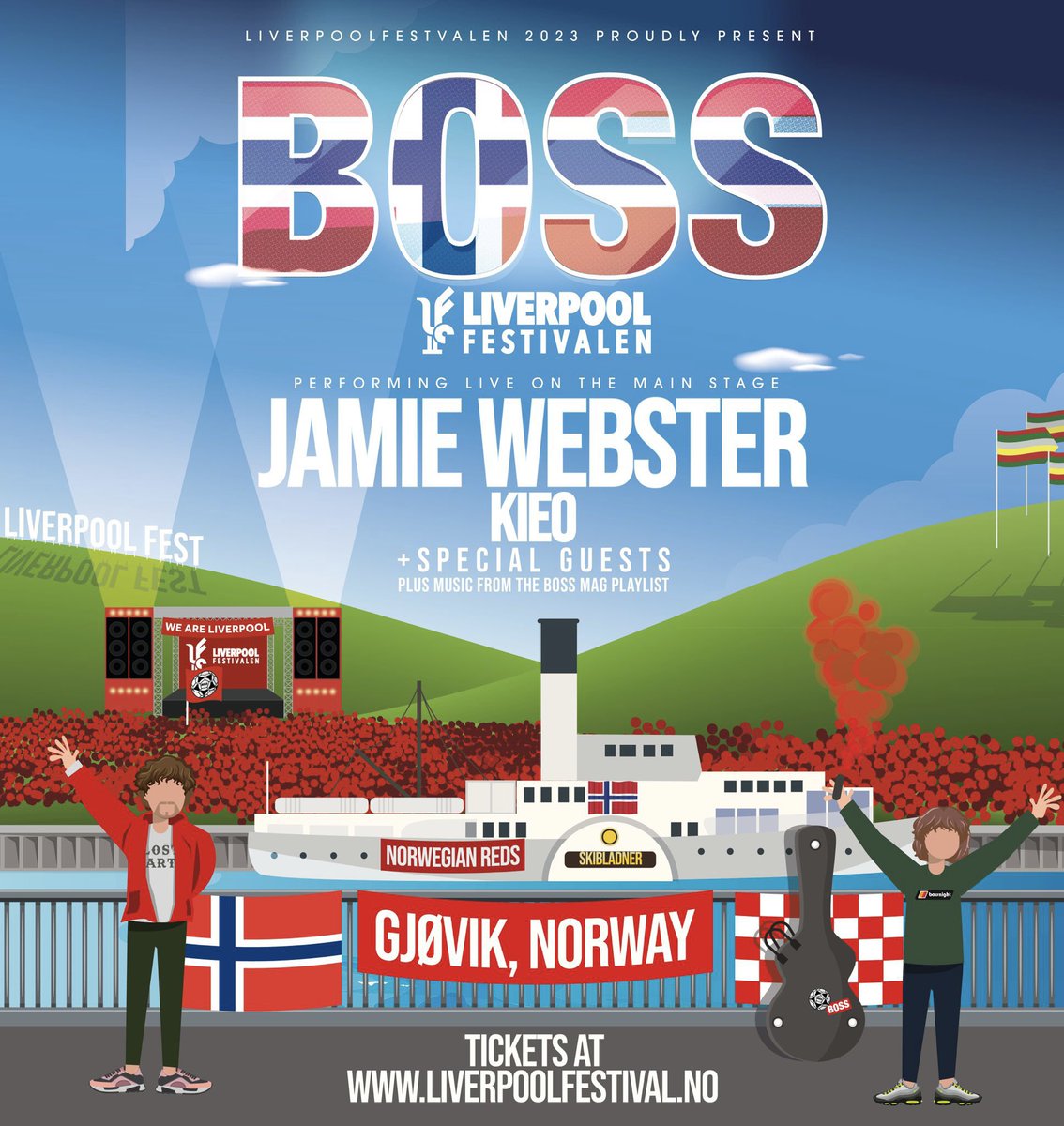 aBOSSNight's tweet photo. BOSS Norway 🇳🇴

We’re taking over the main stage at Liverpool Festivalen on Saturday 5th August - make sure you’re there! 🙌

Tickets available now at https://t.co/8ESukomunN. 🎫 https://t.co/bZJUnL1usy