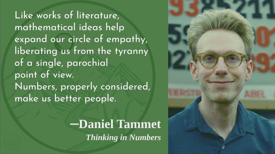 It\s that \"properly considered\" that\s they key!
Happy birthday, Daniel Tammet!  