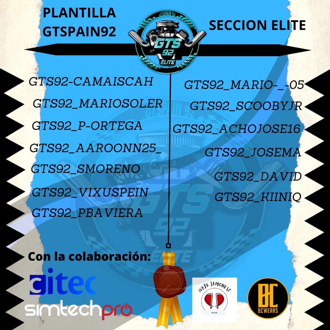 N2_eSports's tweet photo. ¡Plantilla cerrada!
Aquí podéis ver la alineación de pilotos con la que comenzamos este 2023 en cada una de las secciones del equipo: Élite, Team y Latam.
La ambición y las ganas que tenemos este año son incalculables.
¡VAMOS A POR TODAS!
#GTS92 #GoGTS92 https://t.co/a4puUqD9ey