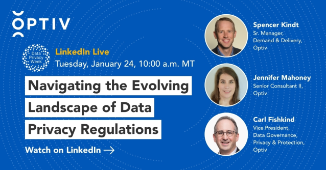 KoszykMark's tweet photo. The root of #DataPrivacy laws is respect, but how do you navigate evolving regulations? Find out how to establish your privacy goals with @Optiv live on LinkedIn Tuesday, Jan. 24: https://t.co/dH2y4EjYBZ https://t.co/vEUFBCTX1a