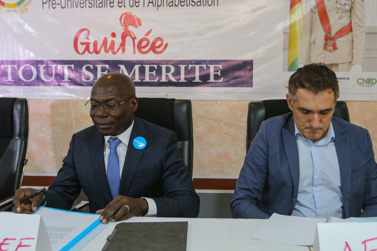 UNICEFGuinea's tweet image. En tant que chef de file des Partenaires Techniques et Financiers secteur #Education, UNICEF a participé au CIPC du Programme Décennal de l'Education #ProDEC pour valider des documents stratégiques de planification annuelle 
#PourChaqueEnfant une éducation de qualité 💙
