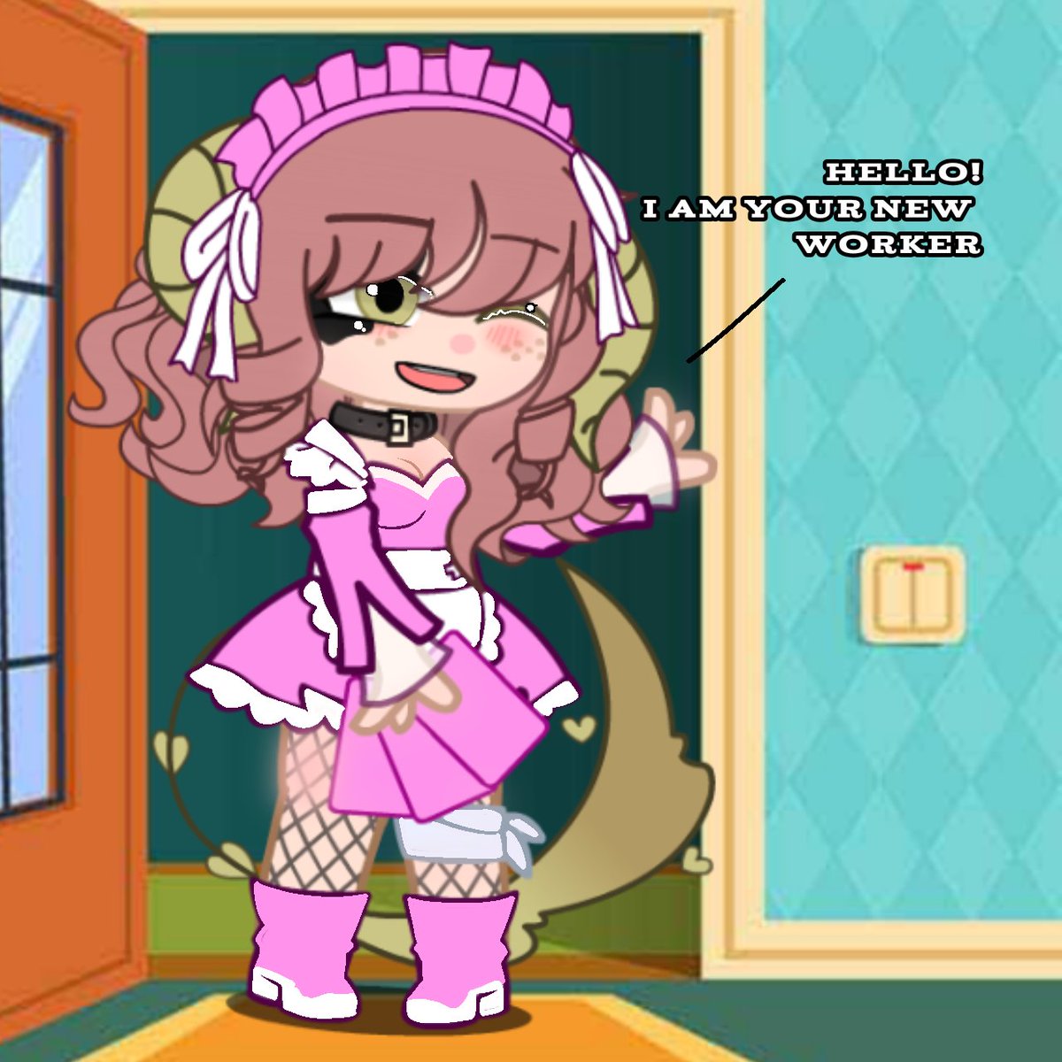 Gacha_Loop's tweet photo. I will reply back as her! ( Her name is Rosemary)  #gachaheatcommunity #gachansfwcute https://t.co/OtMMaubyav