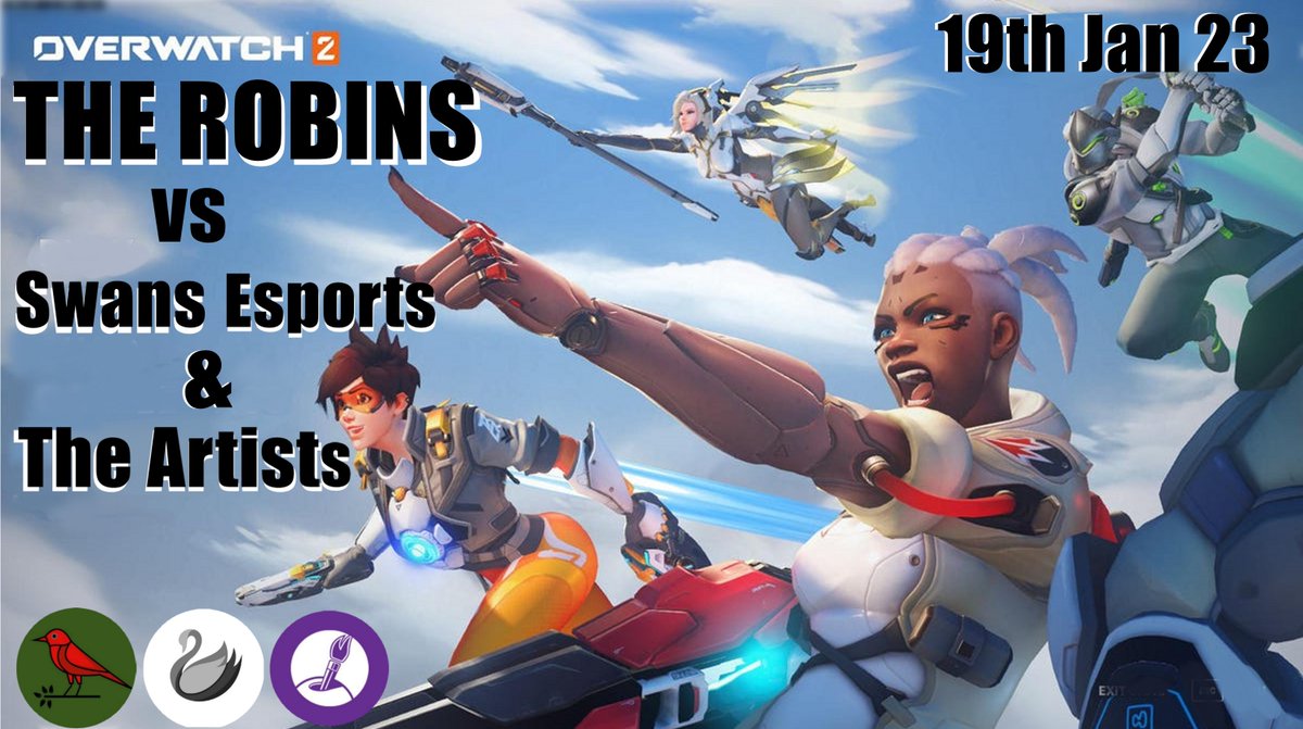 A MASSIVE good luck to the <a href="/RobinsGG_/">Robins Esports</a> this evening! 💪🏴󠁧󠁢󠁷󠁬󠁳󠁿 Their first #Overwatch2 matches for the #welshesportsleague #wel against <a href="/SwansGG_/">SWANS ESPORTS 🦢</a> and then @ArtistsGG_  
<a href="/EsportsWales/">Esports Wales 🏴󠁧󠁢󠁷󠁬󠁳󠁿</a> #esports ##welshEsports #Overwatch #upthecity #WALES