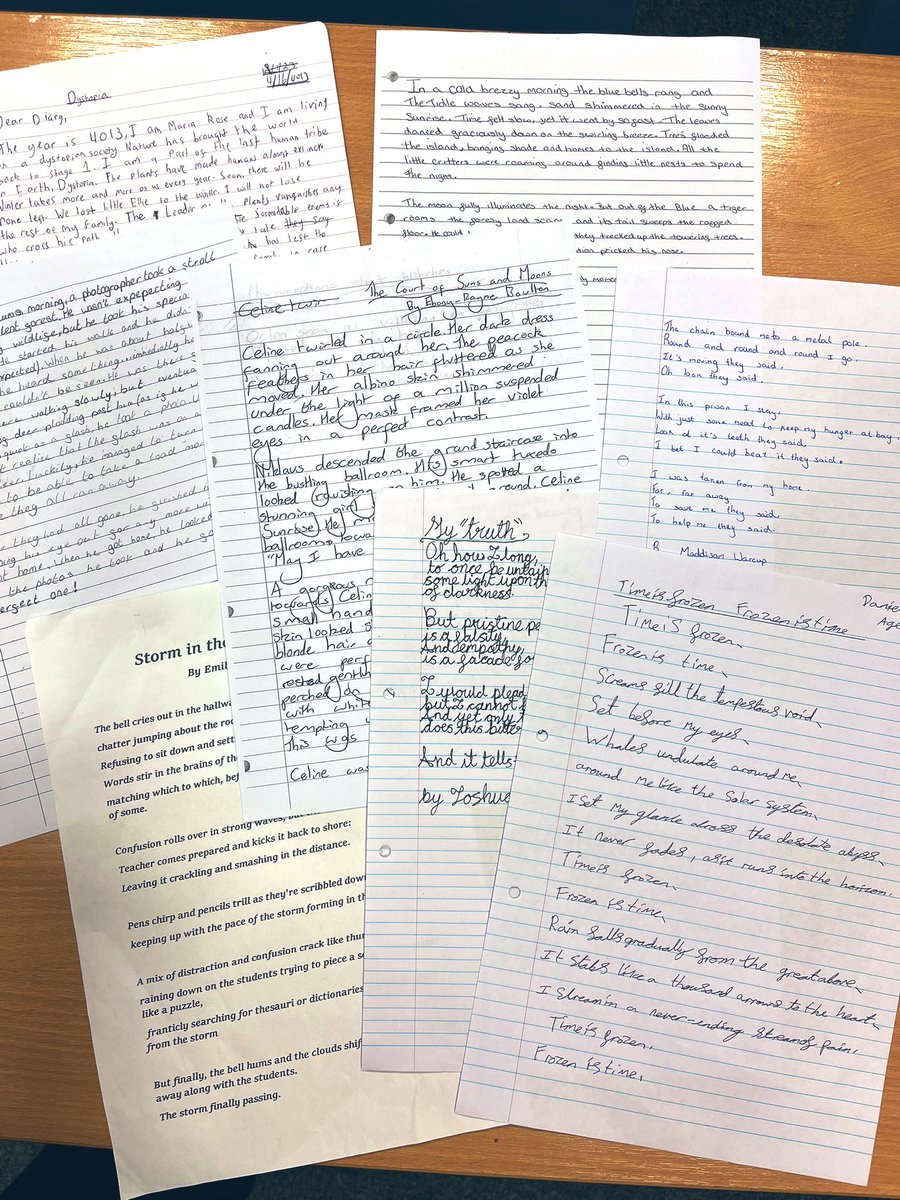 HCSWriters's tweet photo. Excited to be sending lots of entries to @TMAC_Taunton The Page is Printed writing competition. Keeping our fingers crossed! 🤞🏻@HeathfieldTA2 @HCSAspire https://t.co/a0KNFhd3t2