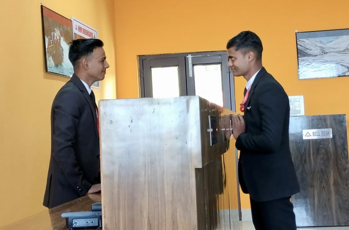 ihmbodhgaya's tweet photo. #FrontOfficePractical #FrontOffice❤️ #Reception #FrontDesk #IHMBodhgaya #IHM #HotelManagement #Courses #Degree #Diploma #Gayadiaries #Bodhgayadairies #Bodhgaya #Gaya #Tourism #ManagementCollege https://t.co/Q54lSd2m2N