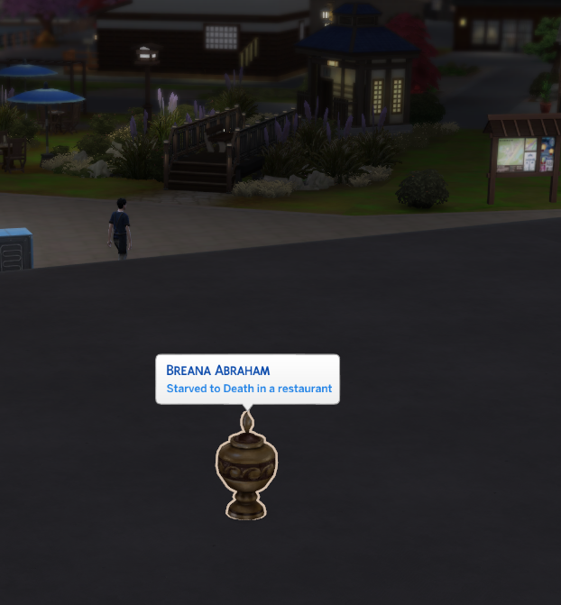 bunbunwolf's tweet photo. She got stuck on the roof 🤷‍♀️#TheSims4 https://t.co/Io03qxsQW5
