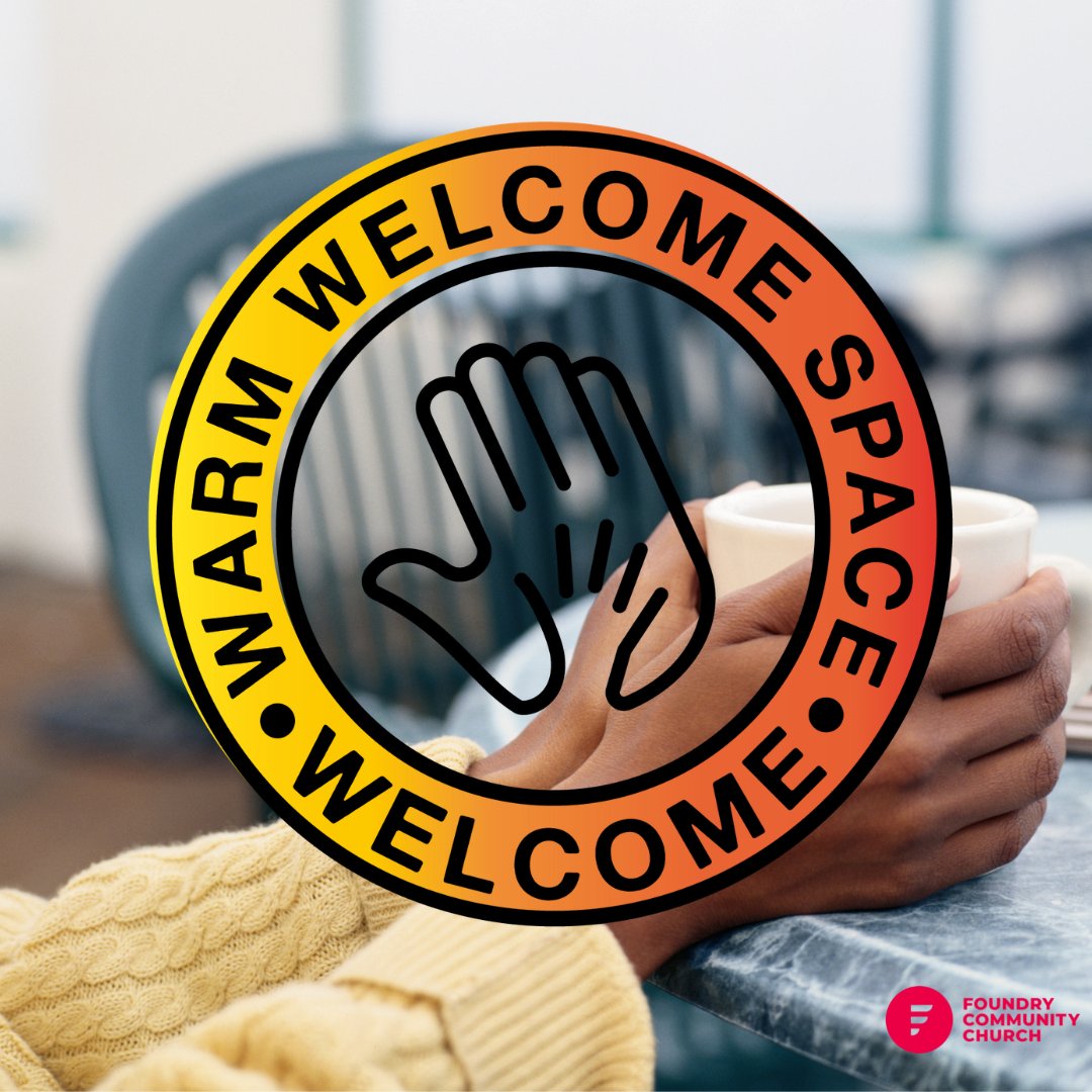 If you've been feeling the pinch of the cold weather this week, you're invited to Warm Space this Friday between 10-12pm. There'll be a lovely warm room to relax in along with free hot drinks and biscuits.