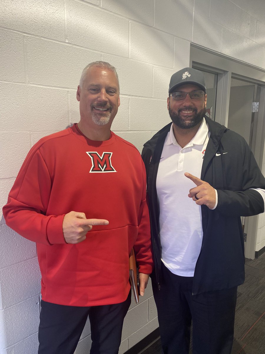 coachhall330's tweet photo. Always great to see Coach Patton in the building! Let’s keep the Miami pipeline rolling!! Go Pups!! https://t.co/C7JvVFrj45