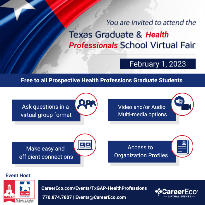 Have questions about Pharmacy School? Come visit our virtual booth at the TxGAP Health Professions School Virtual Fair on February 1, 2023! Sign up at the link in the photo and chat with a variety of health profession schools including us! #pharmacyschool #pharmacy #feikleads