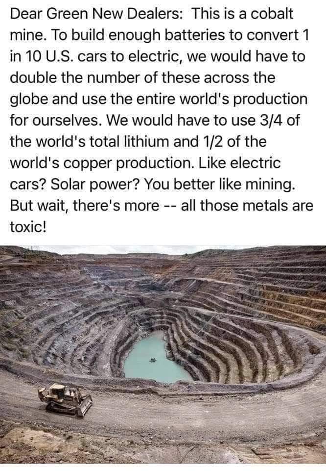 @GeraldKutney @KevinForBOS Blasting and electricity consumption in cobalt mining is damaging to the environment. Eutrophication and global warming are the most affected impact categories. Carbon dioxide and nitrogen dioxide emission are highest from cobalt mining.