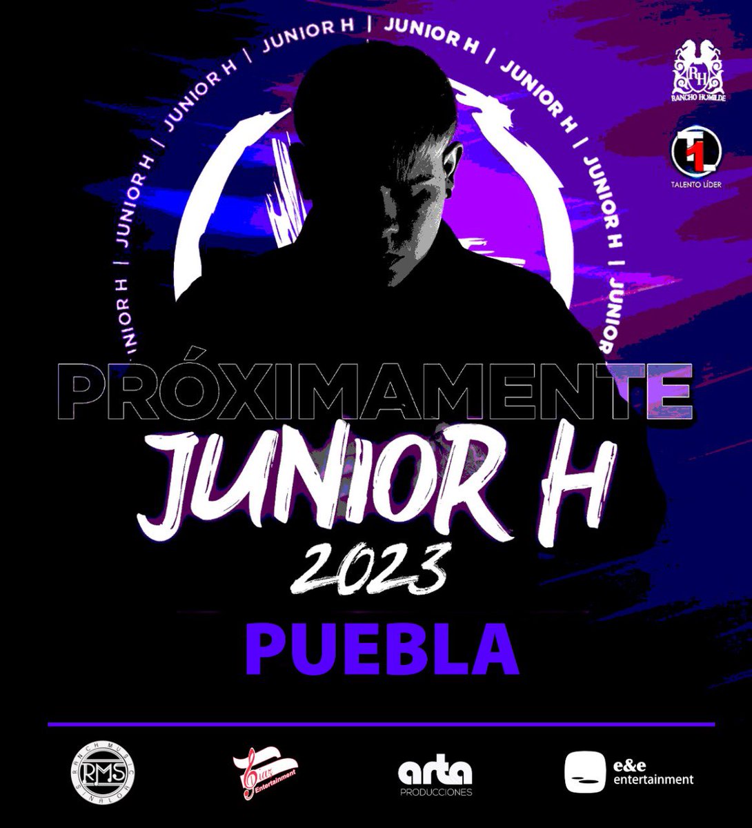 ⭐️⭐️P R Ó X I M A M E N T E  ⭐️⭐️
⭐️⭐️ <a href="/juniorh_oficial/">Junior H</a>  EN CONCIERTO ⭐️⭐️

⚡️El Nuevo ídolo de los Corridos Tumbados llega a #Puebla ⚡️

#ARTAProducciones #eyeentertainment #ProduccionesDiaz #conciertosenpuebla #JuniorHenPuebla #JuniorH