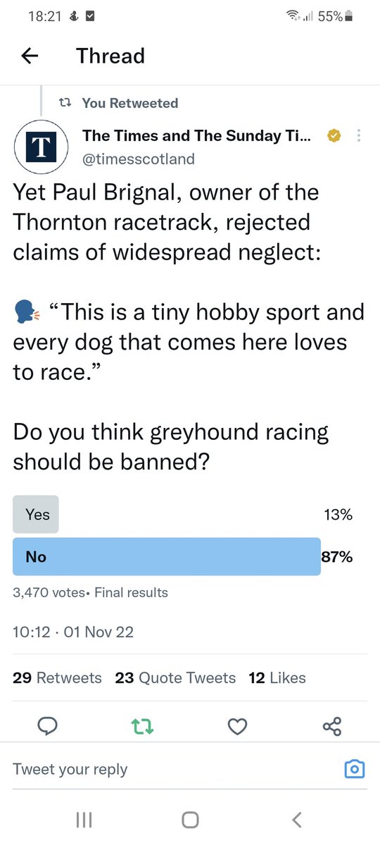 02cab's tweet photo. @Daily_Record 3500 votes in November 87% v 13%  but 2 months on the majority now want it banned?? If you said it was raining I'd have to look outside to check. Great unbiased reporting https://t.co/s1NEsmuSEf
