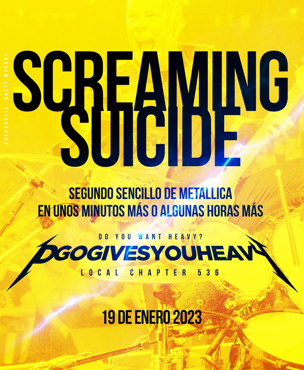 DGOgivesyouhea1's tweet image. HOYYYYY NUEVO SENCILLO!!!!!! #metallica #screamingsuicide @Metallica  #LocalChapter536 @larsulrich