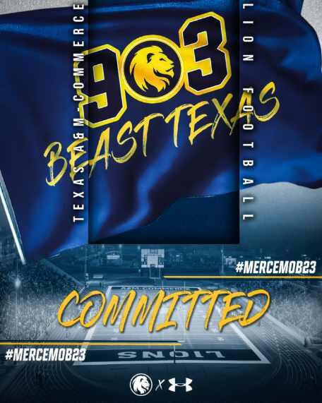Extremely blessed to be committed to Texas A&amp;M Commerce university! All glory to God who has blessed with me so much. Can’t thank all my coaches,  teammates, and family members enough who have helped me along the way! Gods timing > mine