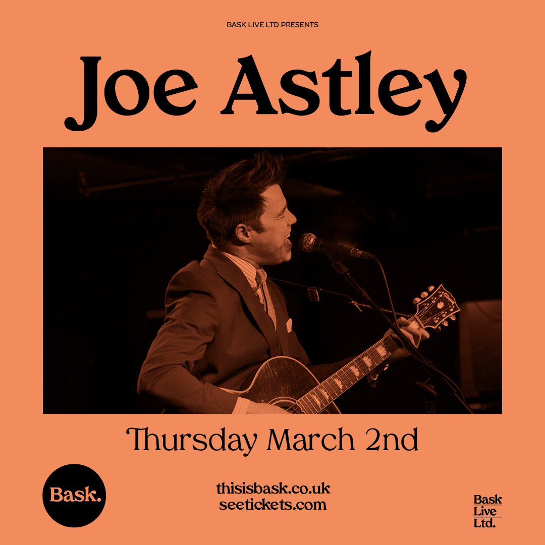 jastleyofficial's tweet image. Very excited to be making my debut at @thisisbask on 2nd March ❤️

This is already such an iconic venue so I'm doing something special

A one off acoustic and fiddle show playing my biggest songs 🎻🎸🎙️

Tickets:
seetickets.com/event/joe-astl…