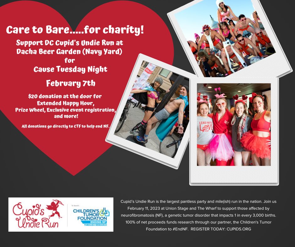 CupidsDC's tweet photo. Come out to Dacha for Cause Tuesday! We will be at Dacha - Shaw on 1/14 &amp; Dacha Navy Yard 2/4! https://t.co/8Pw97X3MZv