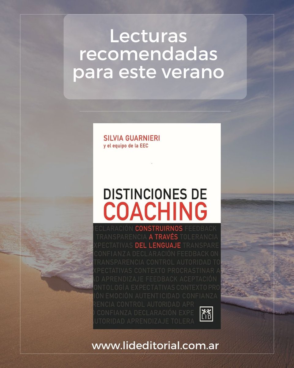 lideditorialarg's tweet photo. ☀️Llegó el verano y nada mejor que disfrutar de una muy buena lectura. 

👉🏻Hoy les proponemos Distinciones de coaching de Silvia Guarnieri

📍Conseguilo en nuestra tienda online https://t.co/FCbGHRQIc7 o en Mercado Libre 
https://t.co/bP0Mk9KyCS https://t.co/5qvYnByFkI