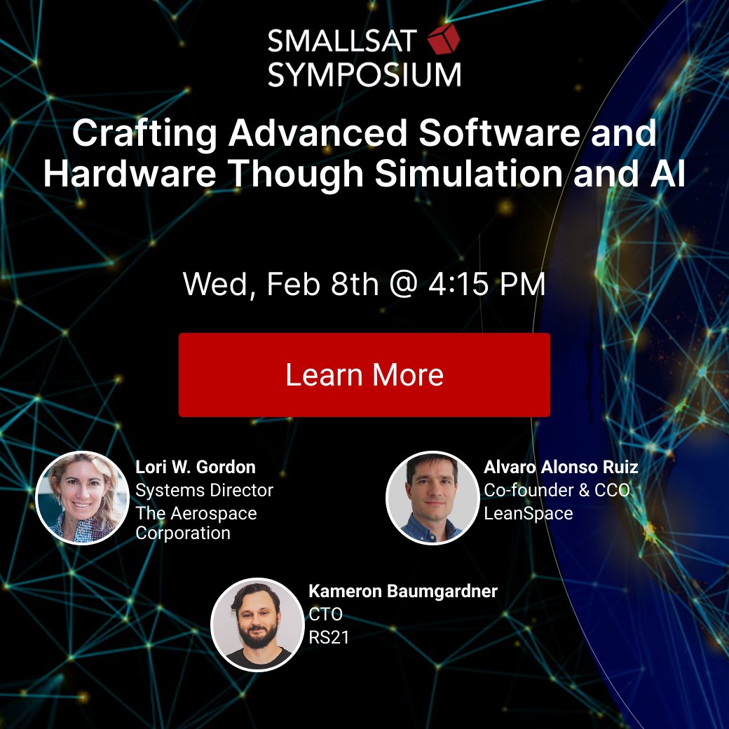 Kameron Baumgarder, RS21 CTO, is speaking at the SmallSat Symposium next month. We look forward to discussing trends in AI and machine learning. Learn more about the conference at 2023.smallsatshow.com. -- #smallsat #spaceindustry #spaceeconomy #spacetech #satellitetechnology