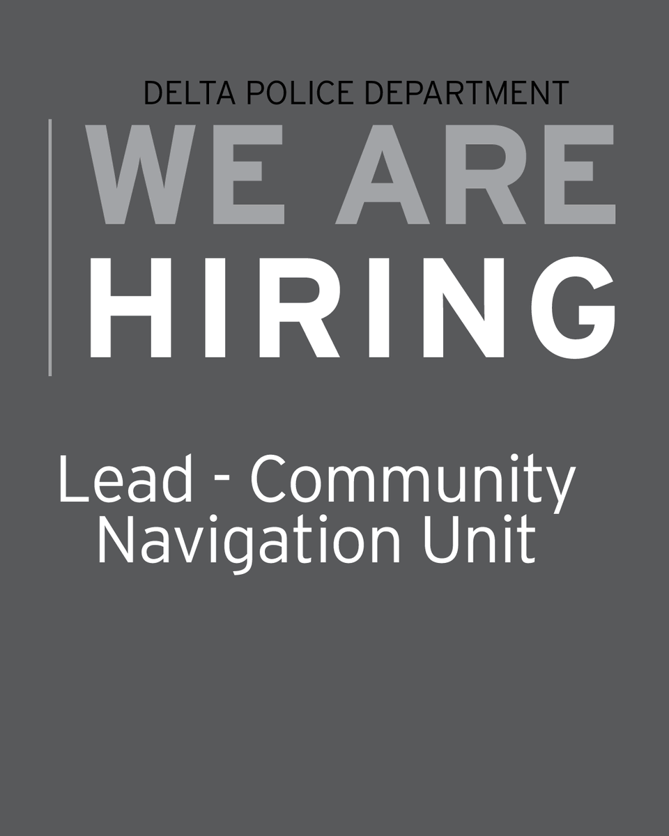 Applications for this new position with the DPD close on January 31st, 2023. In this role, you will help vulnerable community members navigate complex systems like social services, housing/food access, and mental health support. Learn more: bit.ly/3FIG1ja