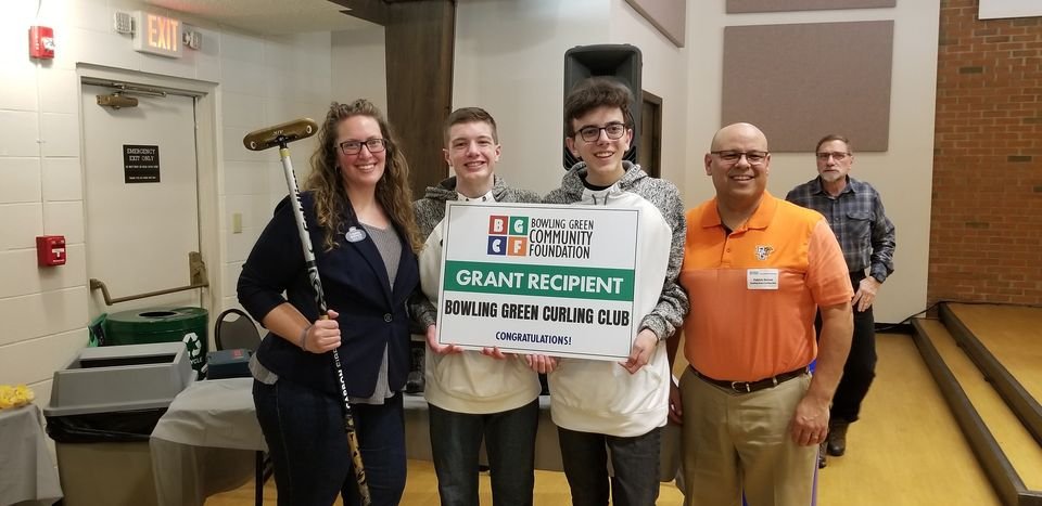 Last night BGCC had the honor of receiving a grant from the Bowling Green Community Foundation to support our Curling is for Everyone initiative!