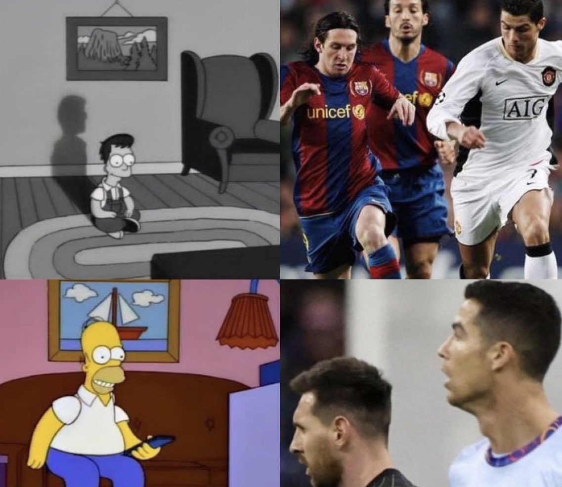 PorMiFutbol's tweet photo. La primera vez que se enfrentaron y probablemente la última vez. 
15 años dominando el mundo del fútbol y fuimos afortunados de vivir la rivalidad más grande de la historia. 
GRACIAS GOATS✨ https://t.co/W3ybfgGQTn