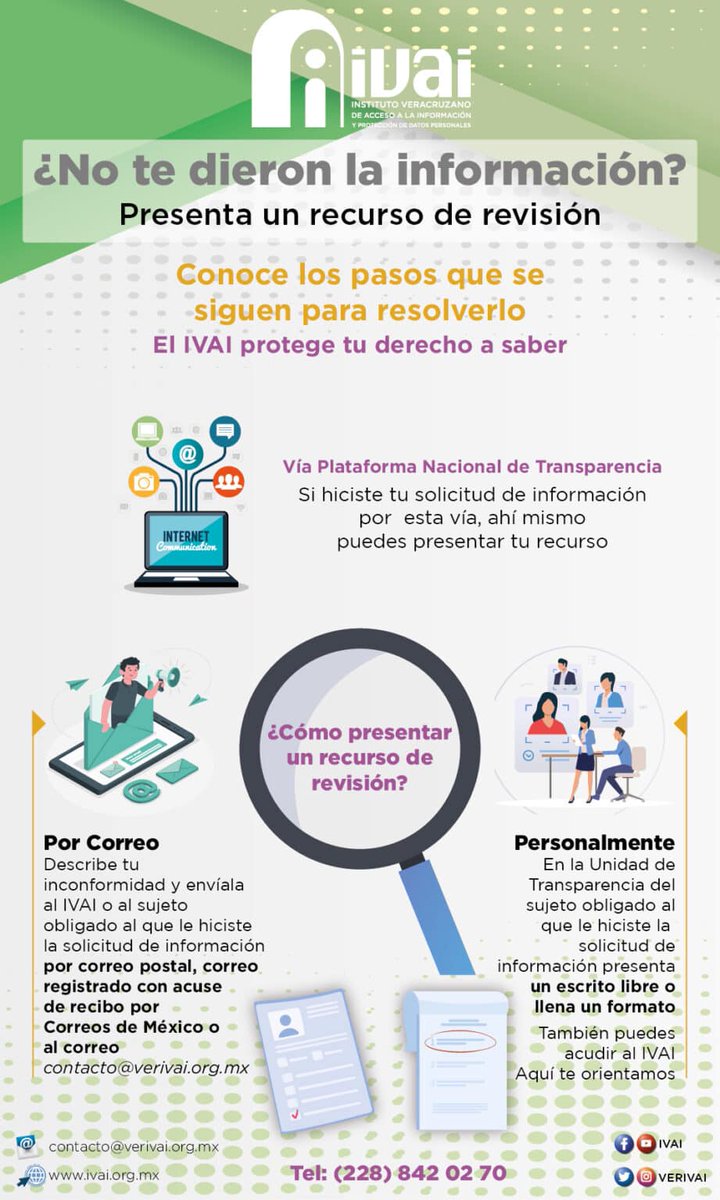 VERIVAI's tweet photo. Si te niegan información en alguna dependencia o ayuntamiento, aquí te decimos cómo poner una queja para que te respondan. #EsTuDerecho #TransparenciaparaTi https://t.co/jtDXECqyo0