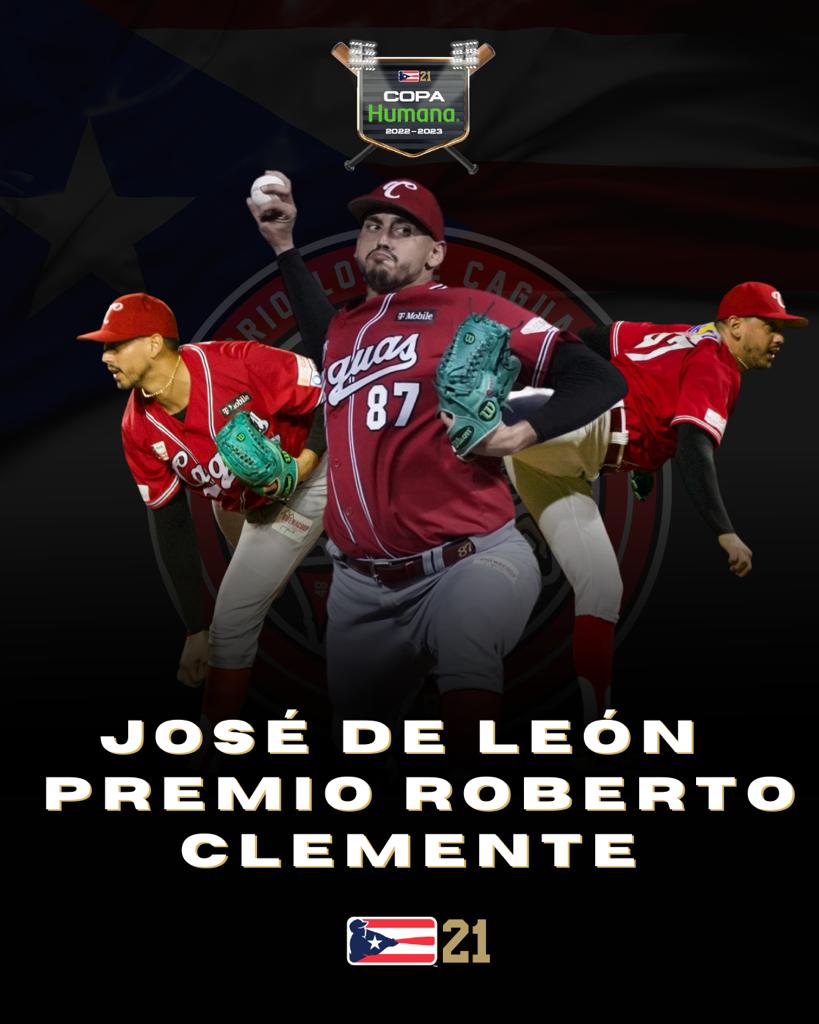 <a href="/JDL_87/">Jose De León</a>  de los <a href="/CriollosCaguas/">Criollos de Caguas 2️⃣1️⃣🏆</a> es el recipiente del Premio Roberto Clemente de la temporada 2022-2023.

📰 Lea sus declaraciones en: cutt.ly/V26gxEk  #LaInvernal #PremioRobertoClemente #AOtroNivel