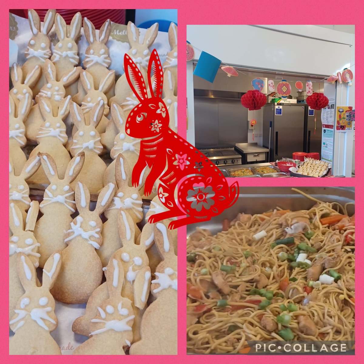 Celebrating Chinese New Year @epplebyforcett today well done Lisa those noodles are making me hungry 😋 @NeilEastwood11 @mellorscatering