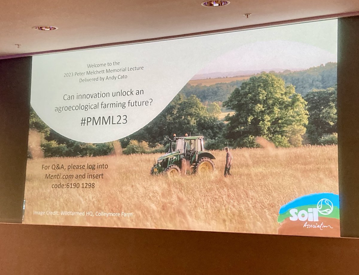 HughRaven's tweet photo. Delighted to have schlepped to London to remember our friend and mentor Peter #Melchett at the 2023 lecture in his memory #PMML23 hosted by old friends and colleagues ⁦@SoilAssociation⁩ https://t.co/WKH7Z6wGes