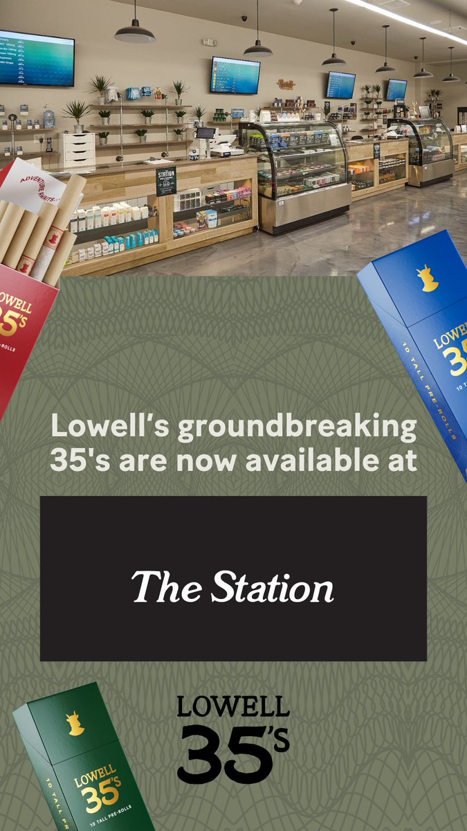 Long Beach! The Station is fully stocked up on our three launch blends of Lowell 35s. Experience the smoothest pre-roll on the market today 💨 

#RolledSuperior