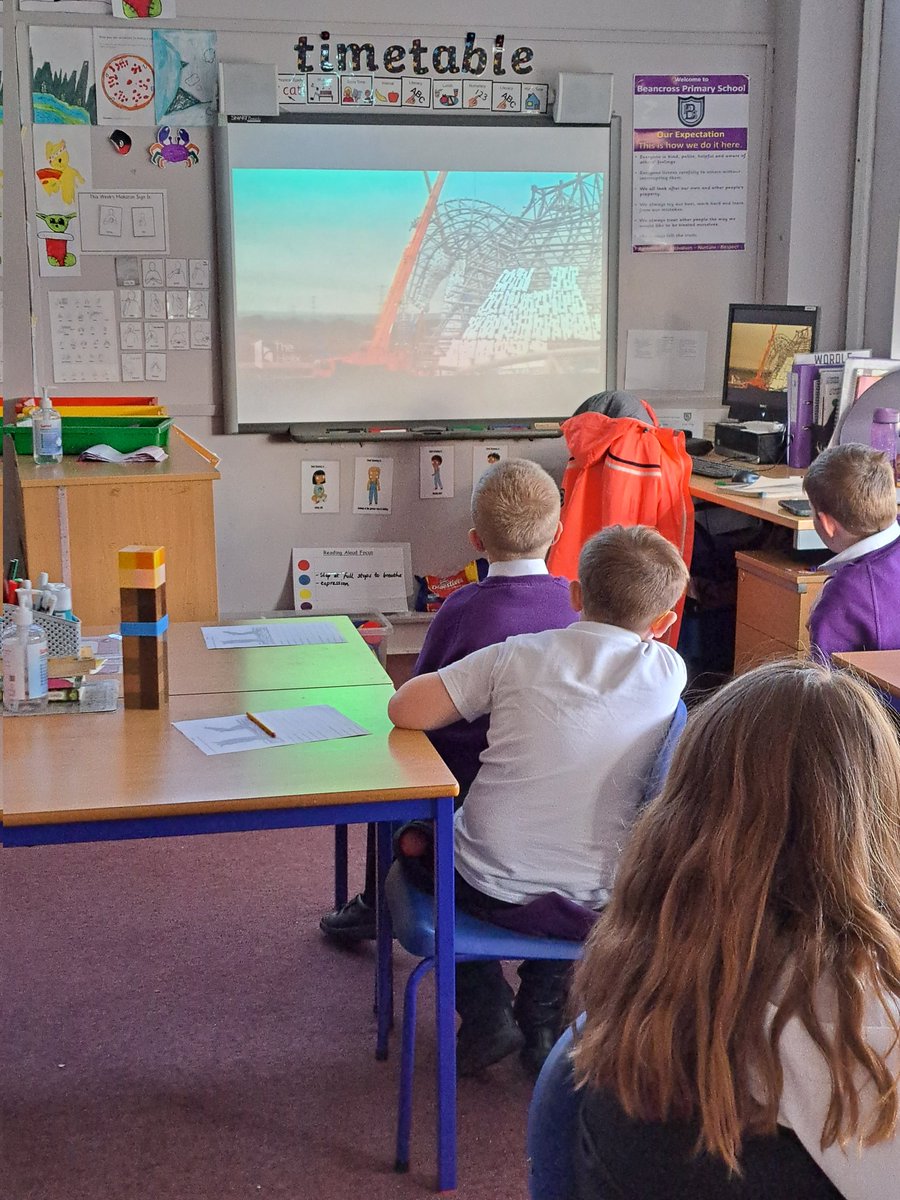 beanxMrsRowan's tweet photo. As part of our Scottish topic we learned about the construction of the Kelpies 🏗 #bpstechnology #bpsidl https://t.co/wvQJYXIKod