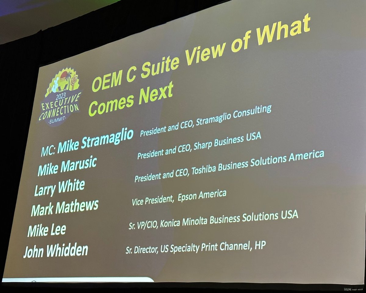 KonicaMinoltaUS's tweet image. Just a glimpse into this week&apos;s Executive Connection Summit | #ecs2023 | where industry leaders gathered together to share insights on what&apos;s happening in the current market, and more importantly, what coming next…💡 

#dx #digitaltransformation