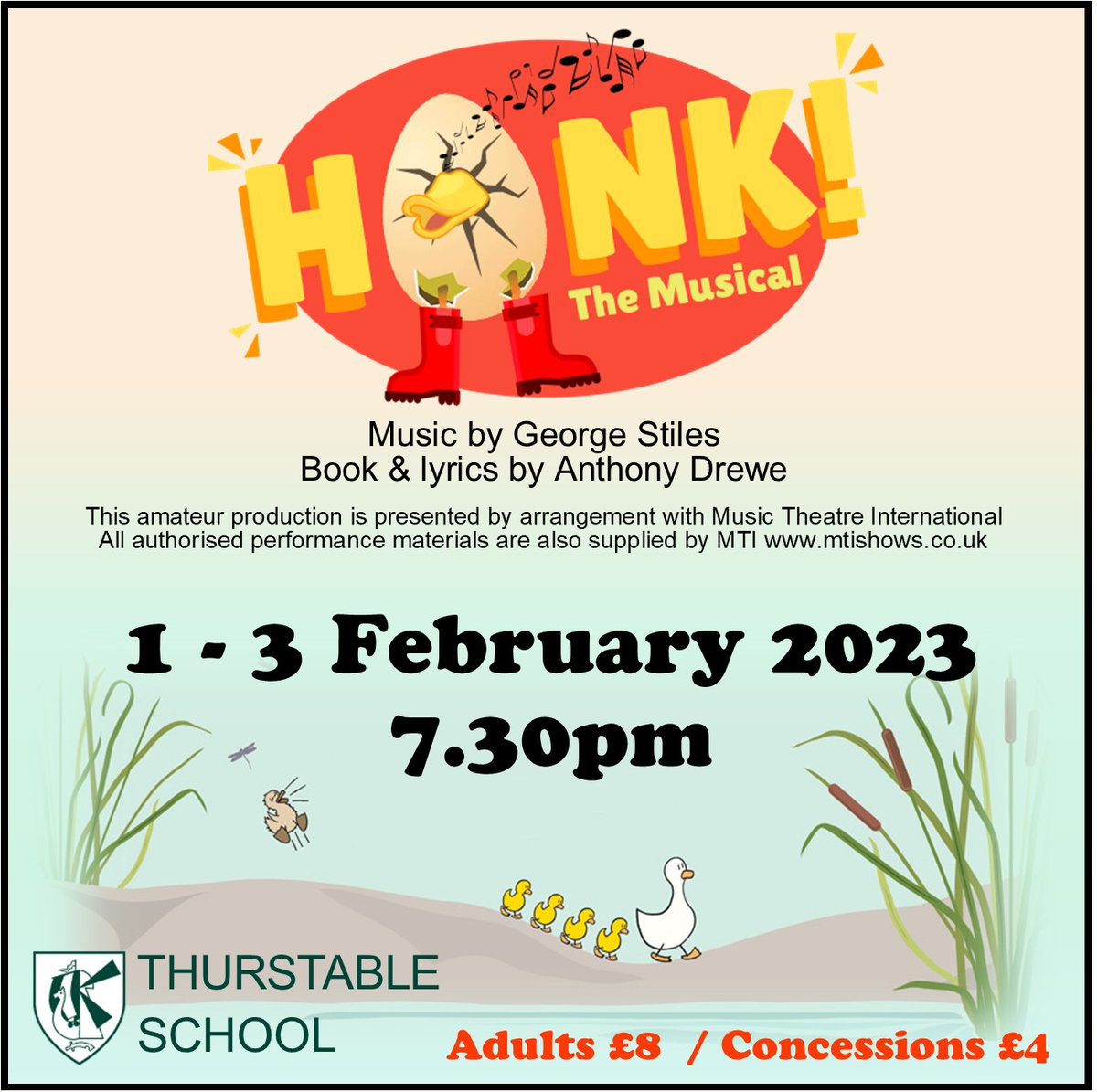 ThurstableArts's tweet photo. Fantastic work from our students @ThurstableSch rehearsing for Honk the musical!   Tickets are available from https://t.co/1ehOrqbLME https://t.co/DuNzMiCNXL
