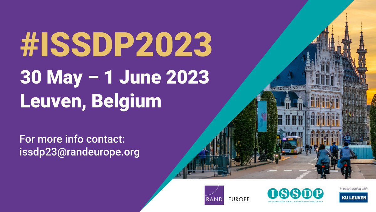 It's official. ISSDP 16th annual meeting witll be held in Leuven, Belgium May 30- Jun 1 2023. Call for abstracts will be released next week on @ISSDrugPolicy