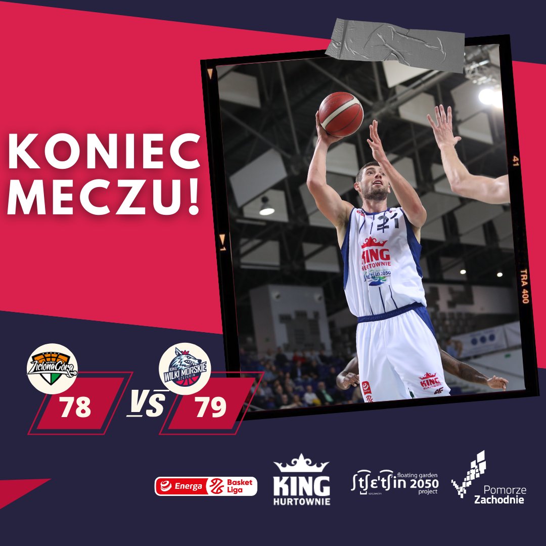 Rzut Tony'ego Meiera sprawił, że po raz pierwszy w naszej historii wygraliśmy z <a href="/basket_zg/">ORLEN Zastal Zielona Góra 🇵🇱</a> w Zielonej Górze! #plkpl 😎😎😎