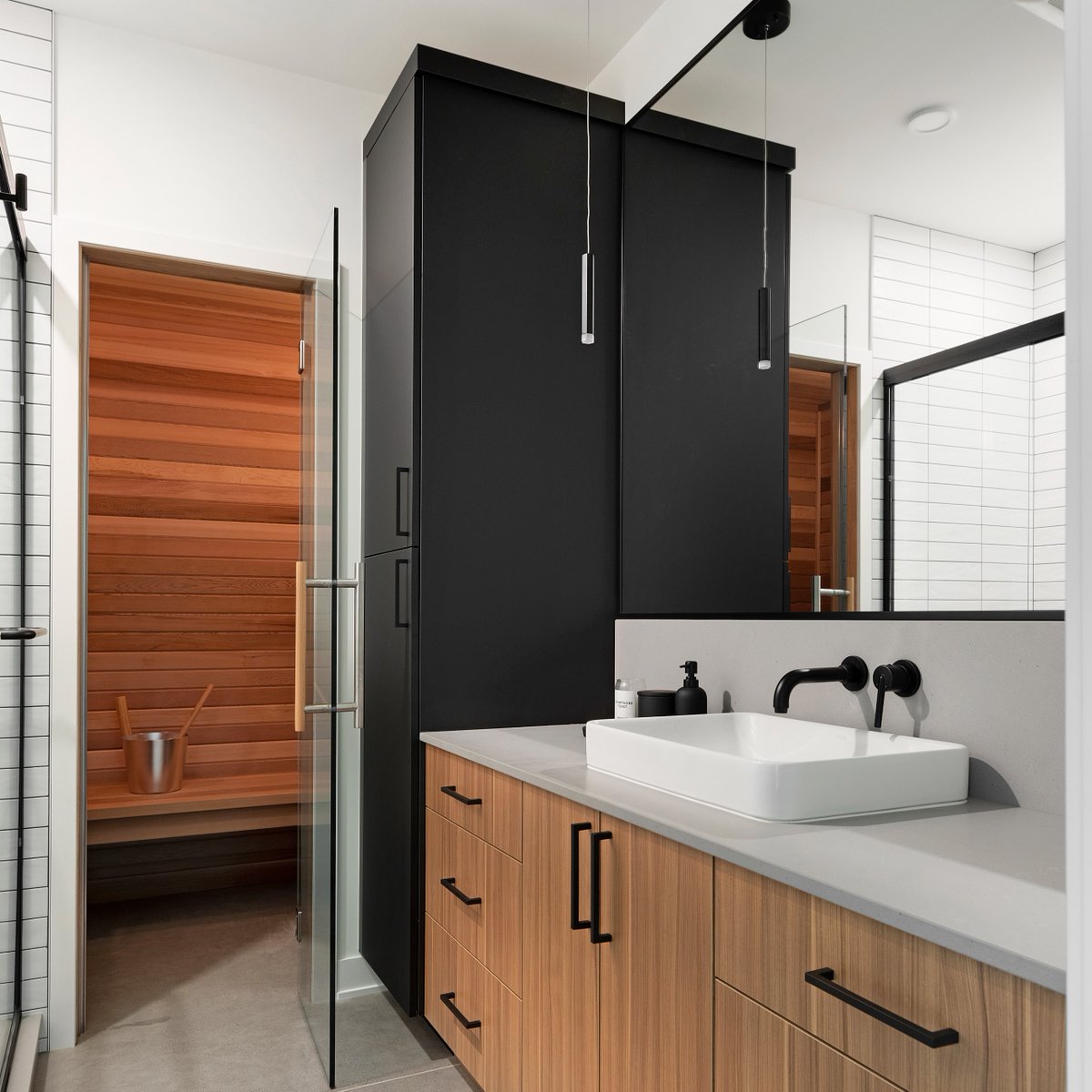 Sus9DesignBuild's tweet image. Two words...sauna season. 

Design+Build: @sustainable9  
Interior Design: @sustainable9  
Photography: @spacecrafting_photography 

#CustomHomes #HomeInspiration #HomeSauna