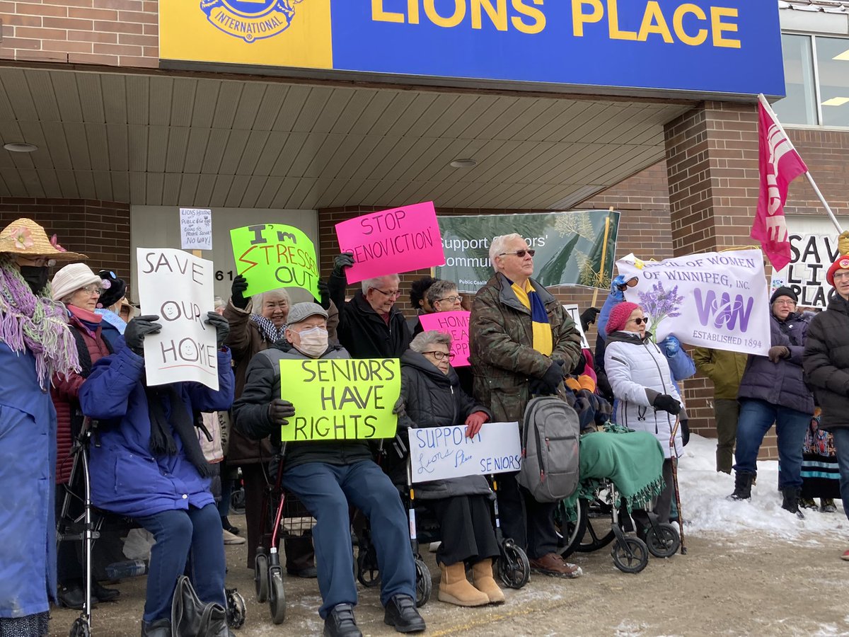 Molly McCracken (@mmmollymcc) on Twitter photo Rally to save Lionās Place today- deeply saddens me that people in their senior years have to fight for their homes, seniors and all people deserve safe affordable housing - will you act to stop this sale to a private REIT @MLASquires <a href="/HStefansonMB/">Heather Stefanson</a> #mbpoli @R2Hwpg Rally to save Lionās Place today- deeply saddens me that people in their senior years have to fight for their homes, seniors and all people deserve safe affordable housing - will you act to stop this sale to a private REIT @MLASquires <a href="/HStefansonMB/">Heather Stefanson</a> #mbpoli @R2Hwpg