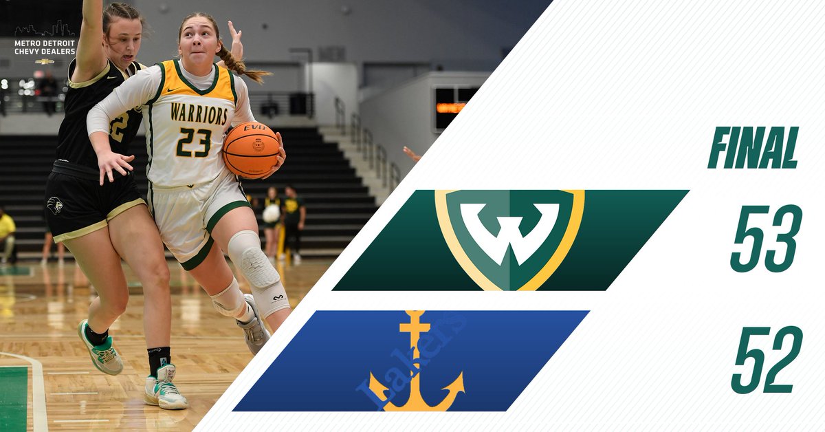 #WarriorWBB DUB.

Shea Tripp hit the go-ahead free throw with 2.2 seconds left!

#ThisIsOurDetroit