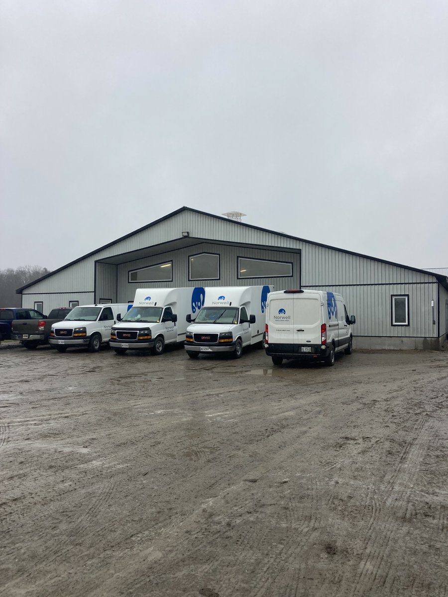 Busy day at Richview thanks to Norwell dairy for the install