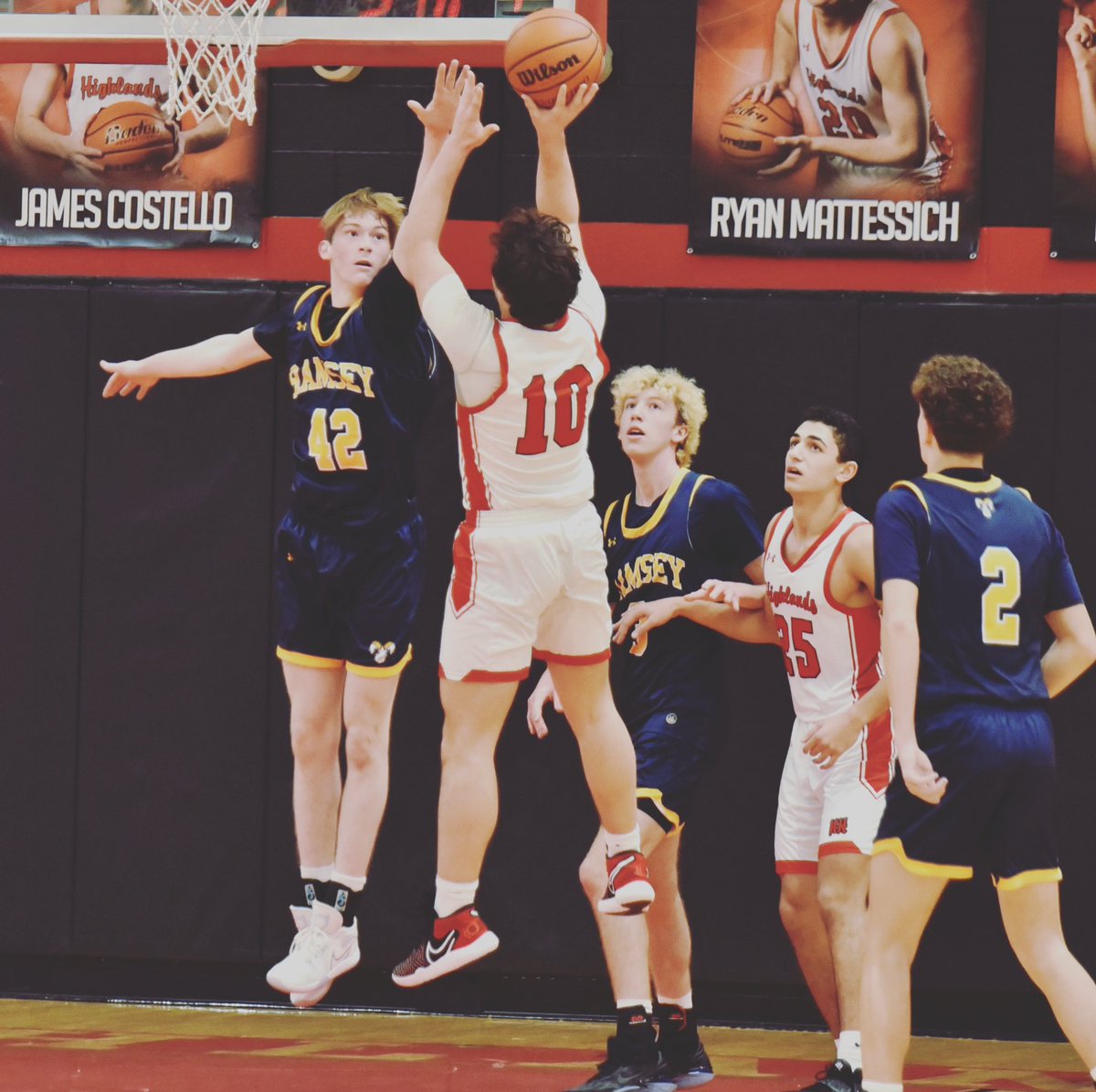 ramseyhsbball's tweet photo. Rams win 54-38 over Cliffside Park! Monster game from @BerniusMichael with 22 points, 11 rebounds and 2 charges! @MattyStone8 had 8 points and @NoahEide23 scored 7. Go Rams! https://t.co/ag8UuqnNtV