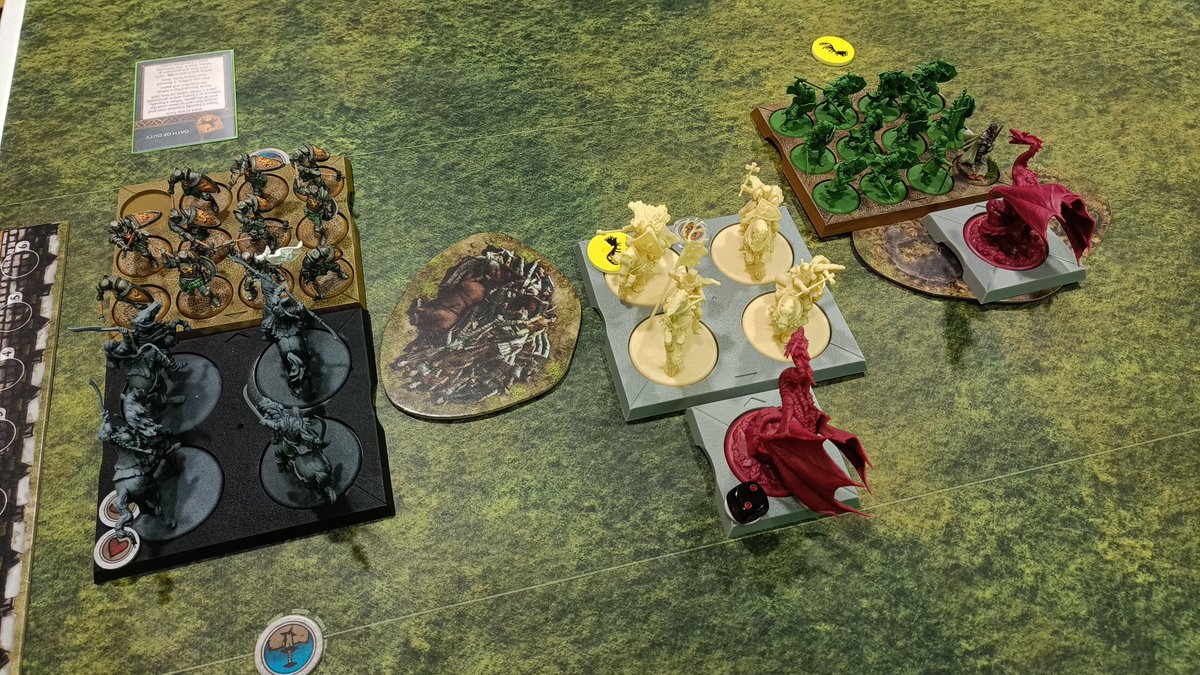 G_Petiso's tweet photo. Primera ronda de la campaña de #ASOIAF en @AsedioGaming derrota por los pelos (10/9) de los #Dothraki de Khal Drogo en los muros de #Volantis. El rechinar de los arahk contra las armaduras #Barateon del ejercito comandado por Eldon Estermont ha sido incesante!🔥 https://t.co/lcTDkvcNKl