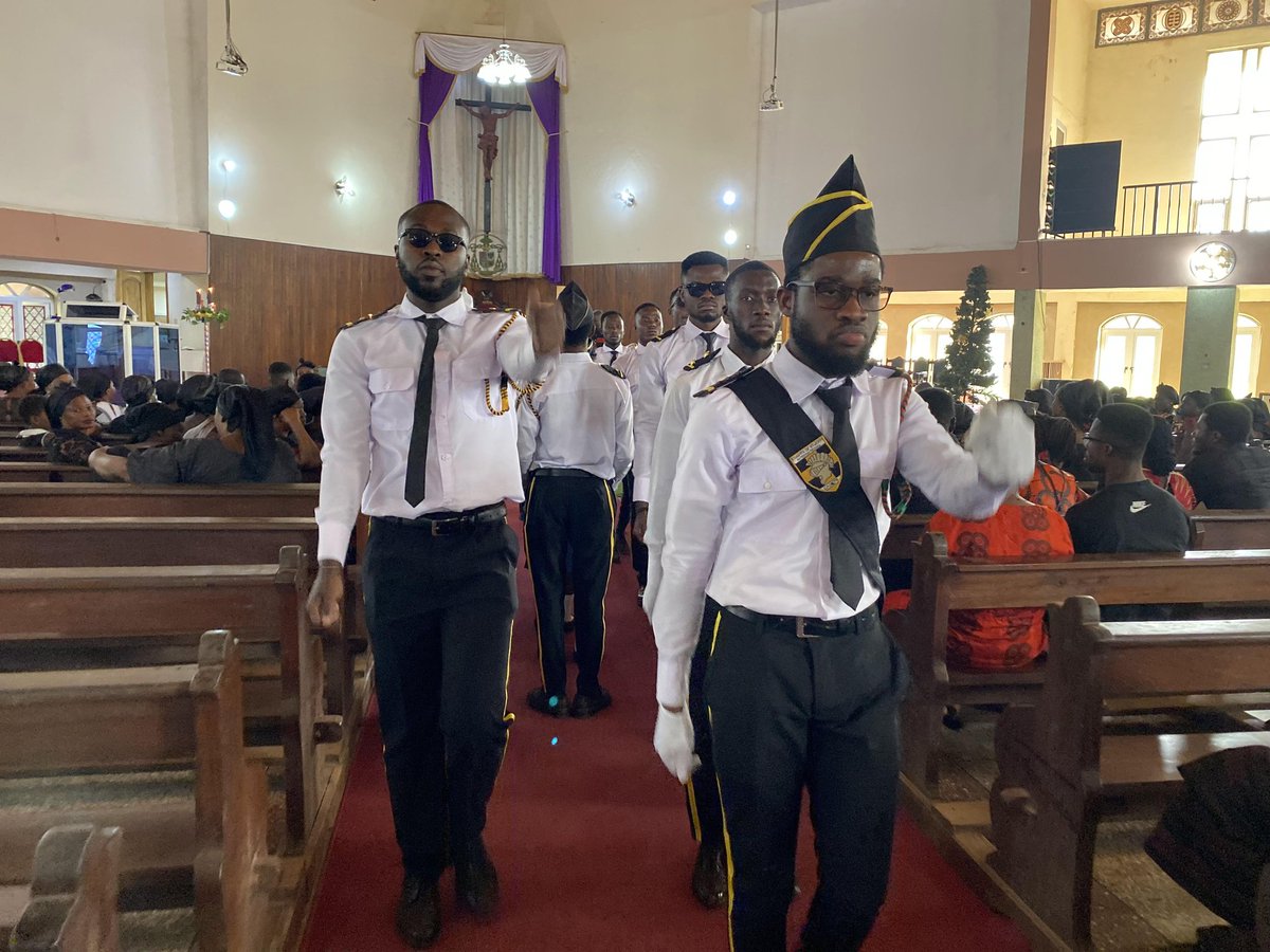 CadetDistrict's tweet photo. Reception and other captured pictures of the mortal remains of B/C Godfred Asante of Cadets Comm#393 https://t.co/cp9Cz2p0h3