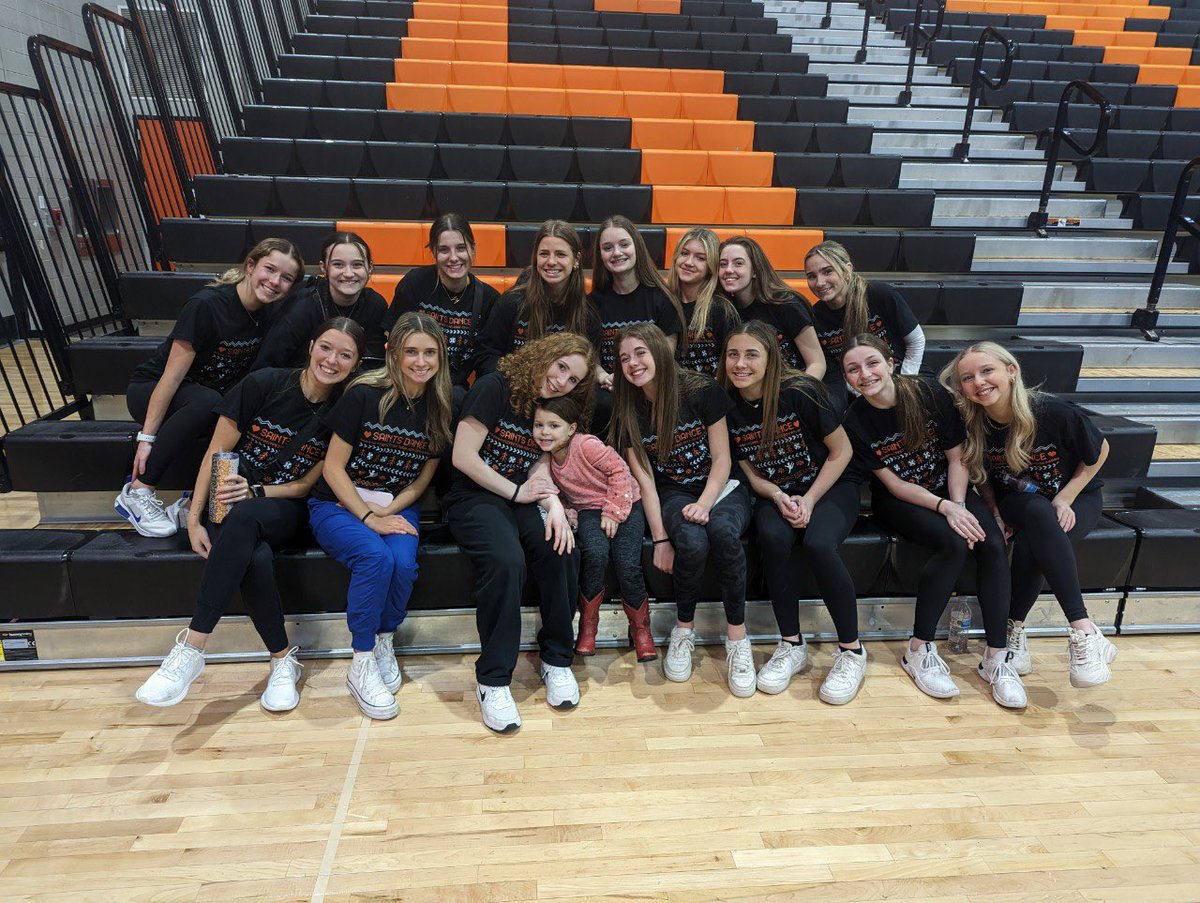 Saints Supporting Saints Dance Team Cheering on our Lady Saints Cheer Team and their Coach Johnnie at the DuKane Conference Competition tonight! Let’s Goooooooo Saints! <a href="/STCEBoosters/">STCE Athletic Booster</a> <a href="/STCEathletics/">STCE Athletics</a>