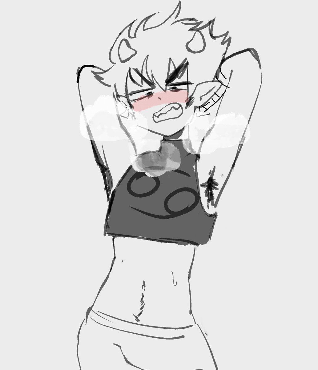👽Sorry ソーリー🐮 Cowlien Vtuber on Twitter "here me out......... turtle neck crop top karkat 