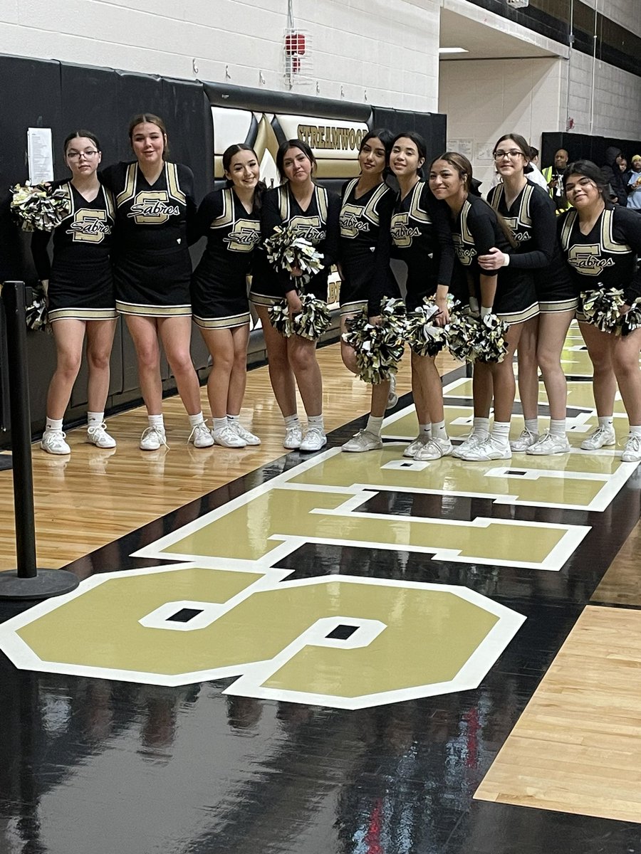 SabreCheer's tweet image. We love cheering for our @SabreHoops 💛📣🖤