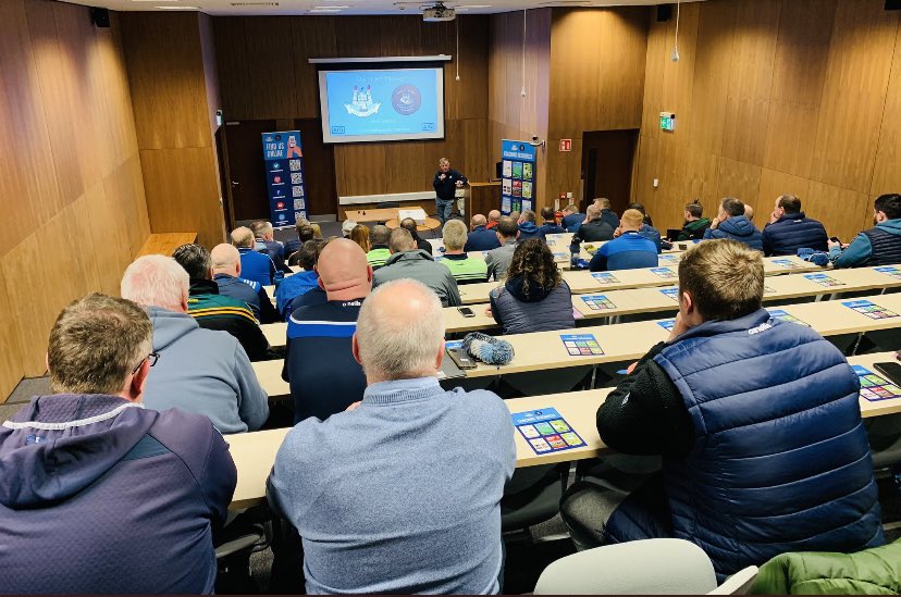 Very informative evening for GPO’s and Club Coaching Officers at our Coaching Symposium. Always room to improve as clubs to give our players the best experience possible !! Thanks to all the speakers ! <a href="/DublinGAACoach/">Dublin GAA Coaching & Games Development</a> <a href="/GarristownGFC/">Garristown GFC</a> <a href="/FingalRavensGFC/">Fingal Ravens GFC</a> <a href="/wildgeesegaa/">Wild Geese GAA</a>