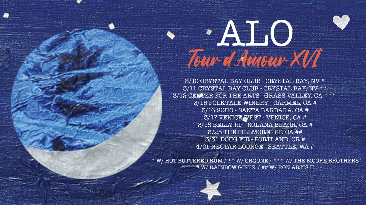 cryptoHawke_'s tweet image. Now that you’ve heard the first single #HotDamn, which show are you coming to on the #SilverSaturdays tour?  We can’t wait to celebrate the band’s 25th silver anniversary year with all of you! 

#alotour #alo25