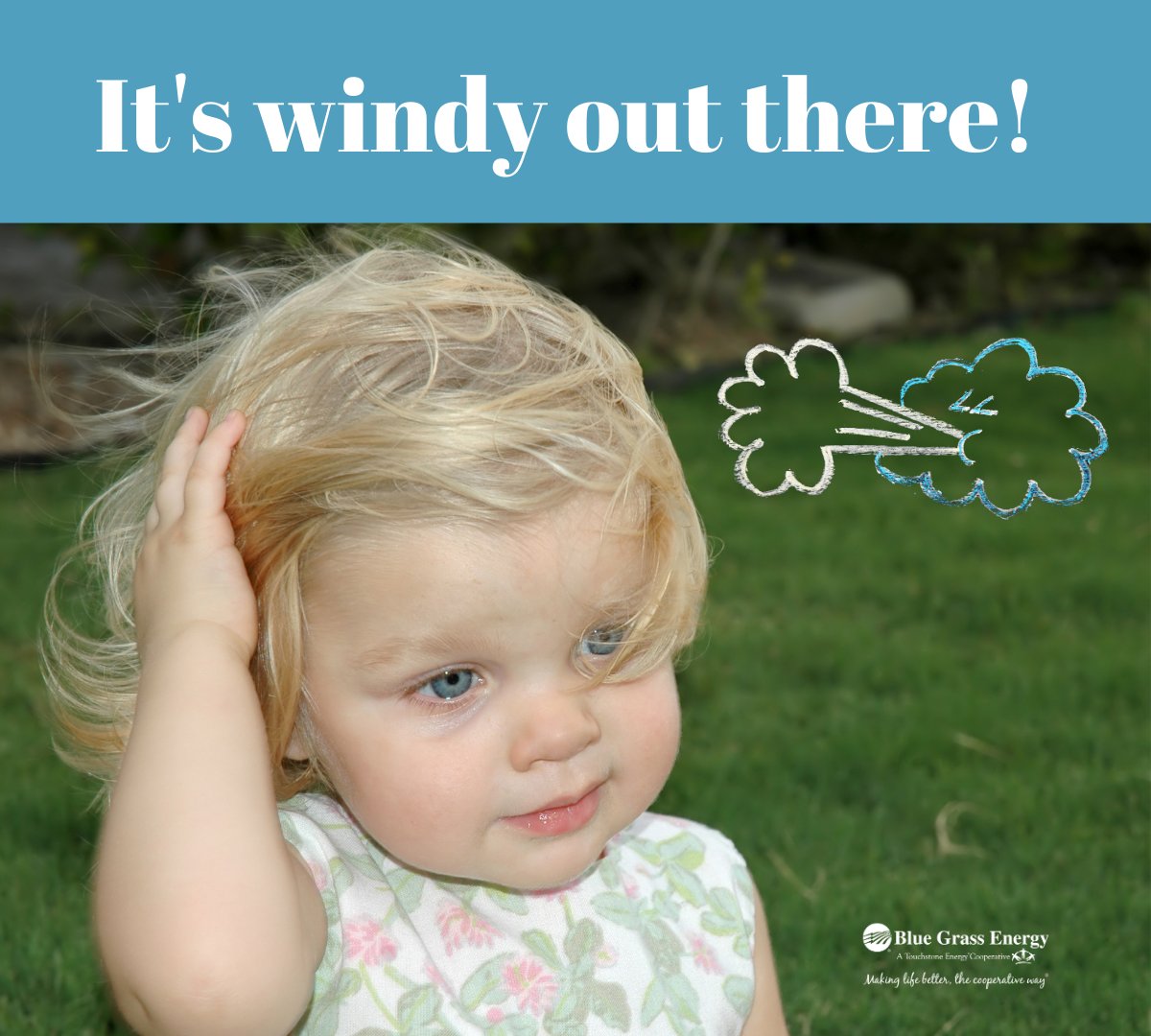 High winds have caused some outages around our service area. Know we are working as safely and quickly as possible to restore your power. 
 Visit outage.bgenergy.com for up-to-date outage information.