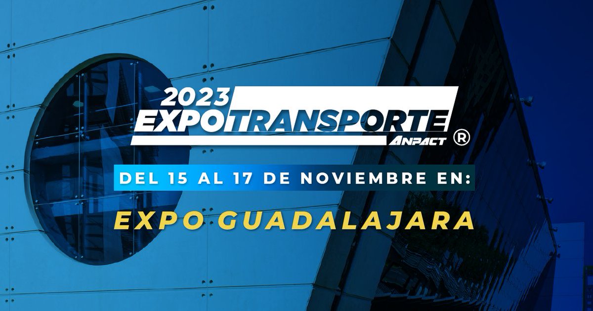 Estamos listos y entusiasmados por nuestra participación en la vigésima edición de la expo más grande de vehículos pesados en América el próximo noviembre. 🚛 ¡Nos vemos pronto, Guadalajara! 👋

#expotransporteANPACT #motoresCummins