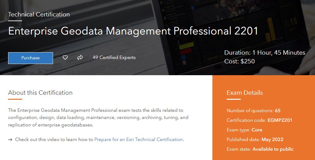 EsriTraining's tweet image. Certification Spotlight🔎 Put your enterprise #geodata management skills to the test. Ideal candidates include #GIS data administrators, analysts, and managers who typically have 4+ years of experience. esri.social/ofpA50MvBSJ